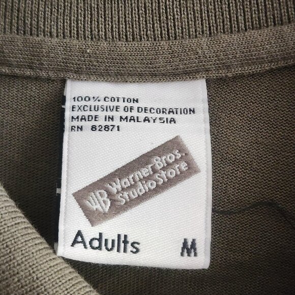 Vintage Speedy Gonzales Shirt Mens Medium Warner Bros Polo Cartoon 90s - Picture 3 of 8